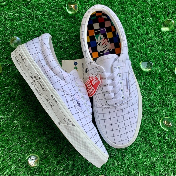 vans era u color checkerboard